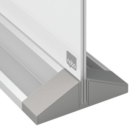 NOBO Magnetisches freistehendes Whiteboard aus Glas, weiß