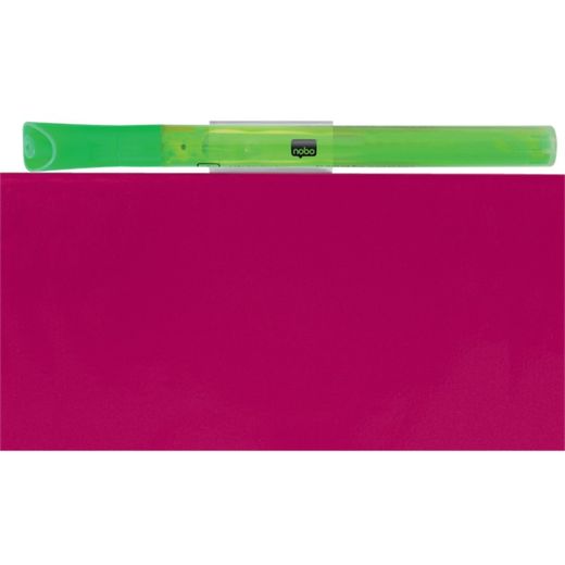 Pizarra magnética NOBO 360x360 mm, fucsia