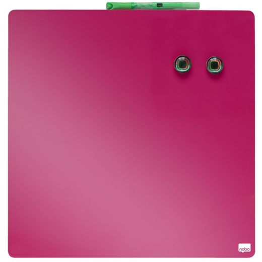 Pizarra magnética NOBO 360x360 mm, fucsia