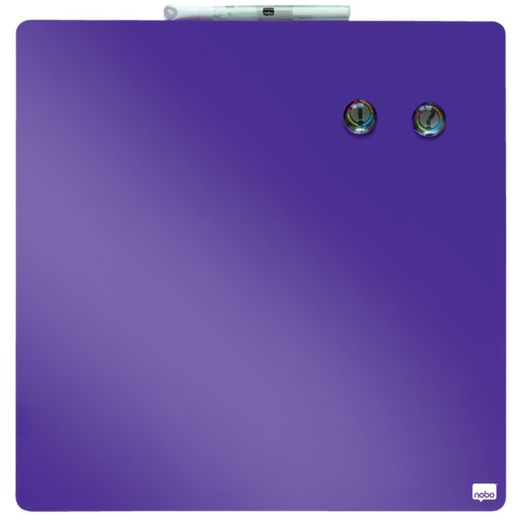 Pizarra magnética NOBO 360x360 mm, violeta