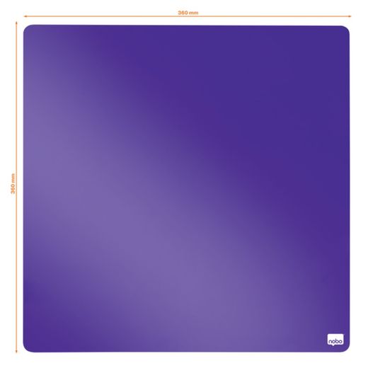 Pizarra magnética NOBO 360x360 mm, violeta