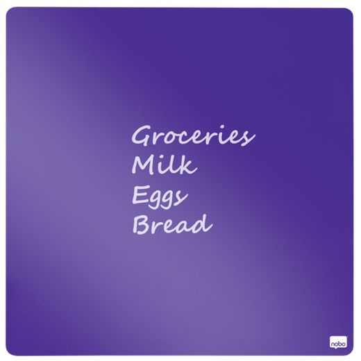 Pizarra magnética NOBO 360x360 mm, violeta