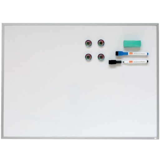 NOBO Magnettafel 585x430 mm + Zubehör, mit Alurahmen
