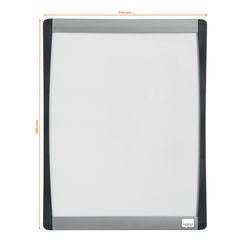 Quadro magnético NOBO com moldura arqueada 215x280 mm