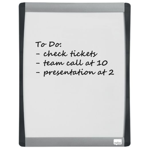 Quadro magnético NOBO com moldura arqueada 215x280 mm