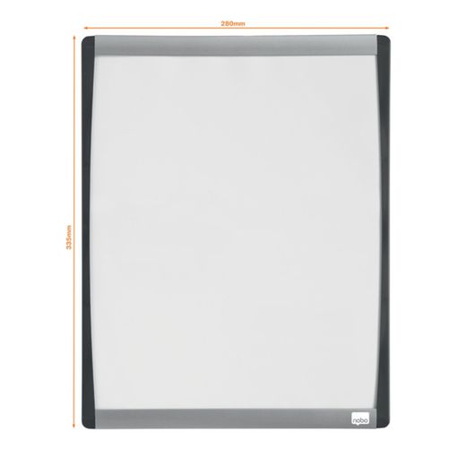 Quadro magnético NOBO com moldura arqueada 355x280 mm