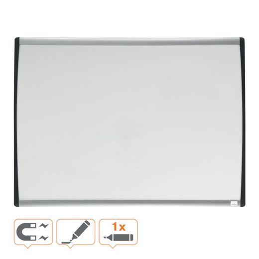 Pizarra magnética NOBO con marco arqueado 585x430 mm