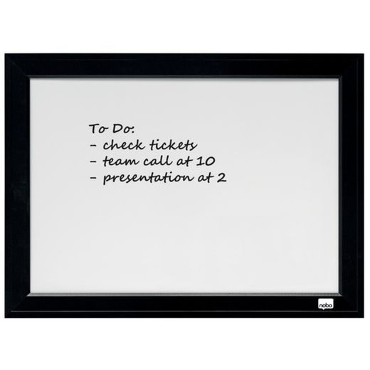 NOBO Magnettafel mit schwarzem Rahmen 585X430 mm