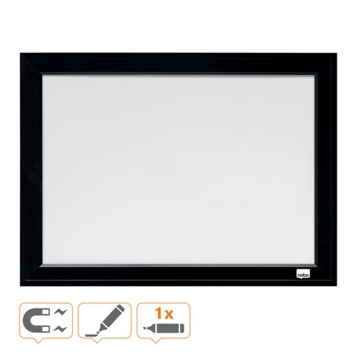 NOBO Magnettafel mit schwarzem Rahmen 585X430 mm