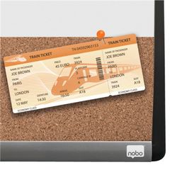 Magnetisches Whiteboard und Pinnwand aus Kork (horizontale Teilung) NOBO 585x430 mm