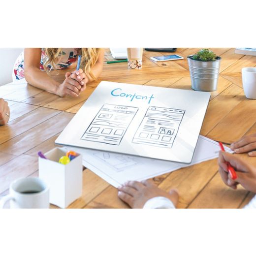 Tablica modułowa bezramowa 600 x 450 mm w kolorze białym