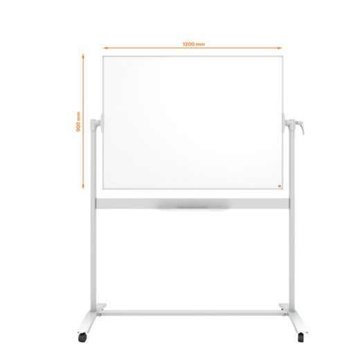 Quadro branco móvel em aço vitrificado NOBO Classic 1200X900 mm, branco
