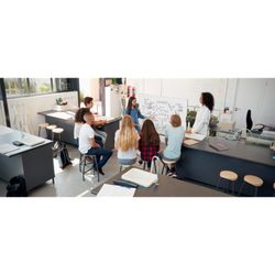 Quadro branco móvel em aço vitrificado NOBO Classic 1200X900 mm, branco