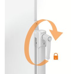 Quadro branco móvel em aço vitrificado NOBO Classic 1200X900 mm, branco