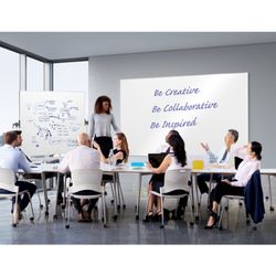 NOBO Classic Nano Clean™ quadro branco móvel 1500X1200 mm, branco