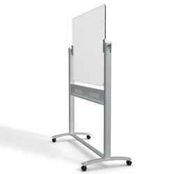 Quadro branco NOBO CRISTAL móvel 1200X900 mm, branco brilhante