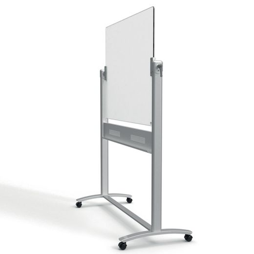 Quadro branco NOBO CRISTAL móvel 1200X900 mm, branco brilhante