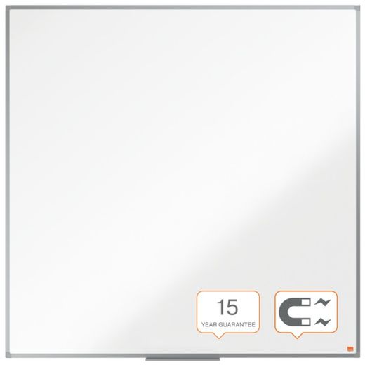 Pizarra NOBO Essence acero lacado 1200X1200mm, blanco