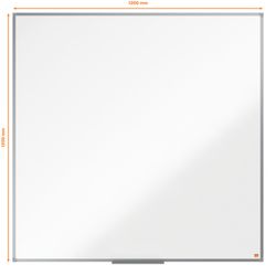 Pizarra NOBO Essence acero lacado 1200X1200mm, blanco