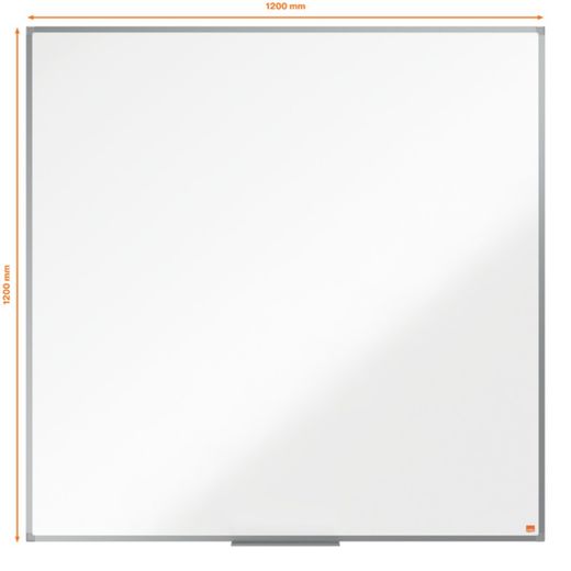 Pizarra NOBO Essence acero lacado 1200X1200mm, blanco