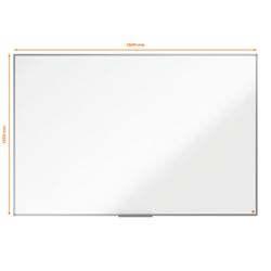 NOBO Essence skifferlackerat stål 1800X1200mm, vit