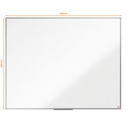 Pizarra NOBO Essence acero vitrificado 1500X1200mm, blanco