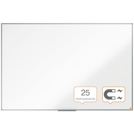 Pizarra NOBO Essence acero vitrificado 1800X1200mm, blanco