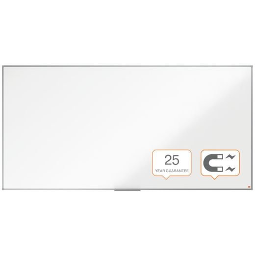 Pizarra NOBO Essence acero vitrificado 2400X1200mm, blanco
