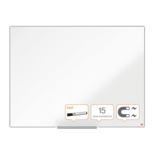 NOBO Impression Pro Aço lacado ardósia 1200x900mm, branco