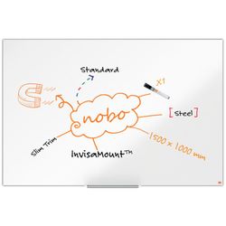Pizarra NOBO Impression Pro acero lacado 1500x1000mm, blanco