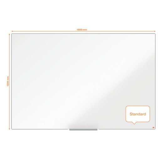 NOBO Impression Pro Aço lacado ardósia 1800x1200mm, branco