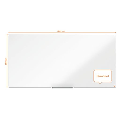 NOBO Impression Pro Aço lacado ardósia 1800x900mm, branco