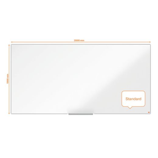 NOBO Impression Pro Aço lacado ardósia 2000x1000mm, branco