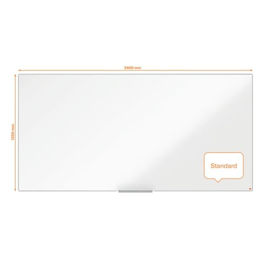 Pizarra NOBO Impression Pro acero lacado 2400x1200mm, blanco