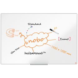 Pizarra NOBO Impression Pro acero vitrificado 1500x1000mm, blanco