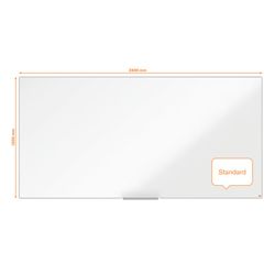 NOBO Impression Pro ardósia de aço vitrificado 2400x1200mm, branco