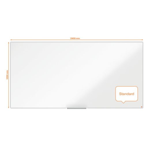 NOBO Impression Pro ardósia de aço vitrificado 2400x1200mm, branco