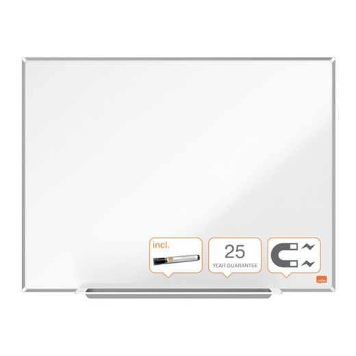 NOBO Impression Pro Whiteboard verglaster Stahl 600 x 450 mm, weiß