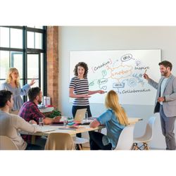 NOBO Impression Pro Whiteboard verglaster Stahl 600 x 450 mm, weiß