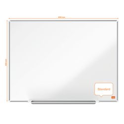 NOBO Impression Pro Whiteboard verglaster Stahl 600 x 450 mm, weiß