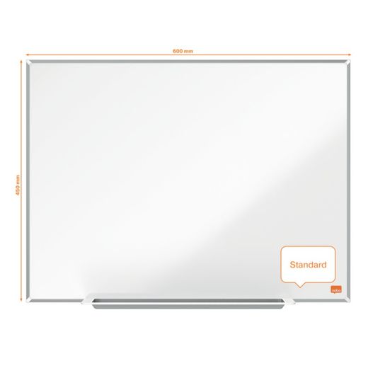 NOBO Impression Pro Whiteboard verglaster Stahl 600 x 450 mm, weiß