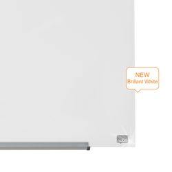 NOBO Impression pro Whiteboard aus Glas 31" (677X381 mm), weiß glänzend