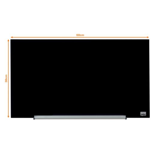 NOBO Impression pro Glas-Whiteboard 31" (677X381 mm), schwarz