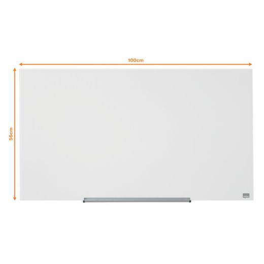 NOBO Impression pro lavagna bianca in vetro 45" (993X559 mm), bianco lucido