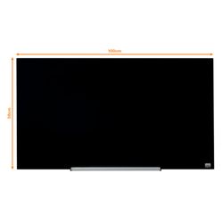 NOBO Impression pro lavagna bianca in vetro 45" (993X559 mm), nera
