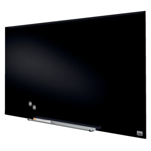NOBO Impression pro lavagna bianca in vetro 45" (993X559 mm), nera