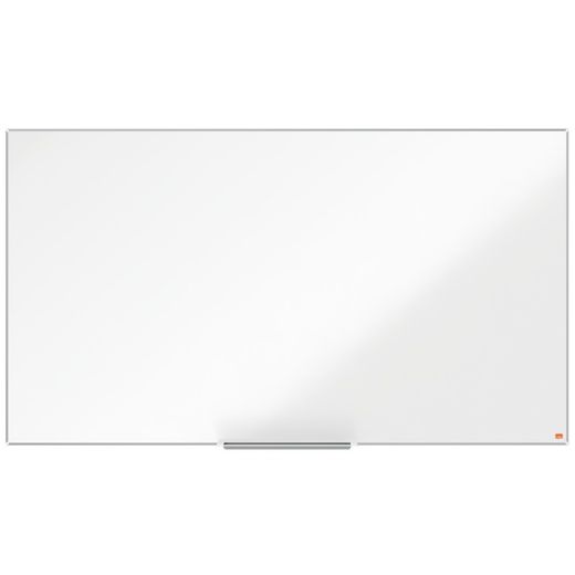 NOBO Impression Pro 70" gelakt stalen panoramalei, 1550x870mm, wit