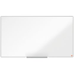 NOBO Impression Pro 55" vitrified steel panoramic slate, 1220x690mm, white
