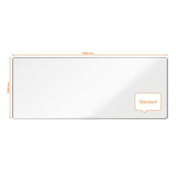 NOBO Premium Plus acier laqué ardoise3000x1200mm, blanc