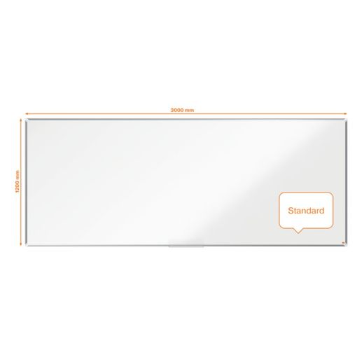 NOBO Premium Plus acier laqué ardoise3000x1200mm, blanc